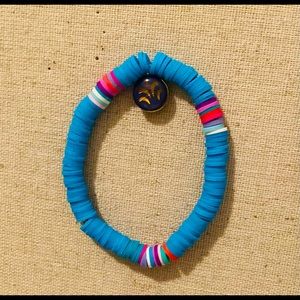 Clay bead bracelet